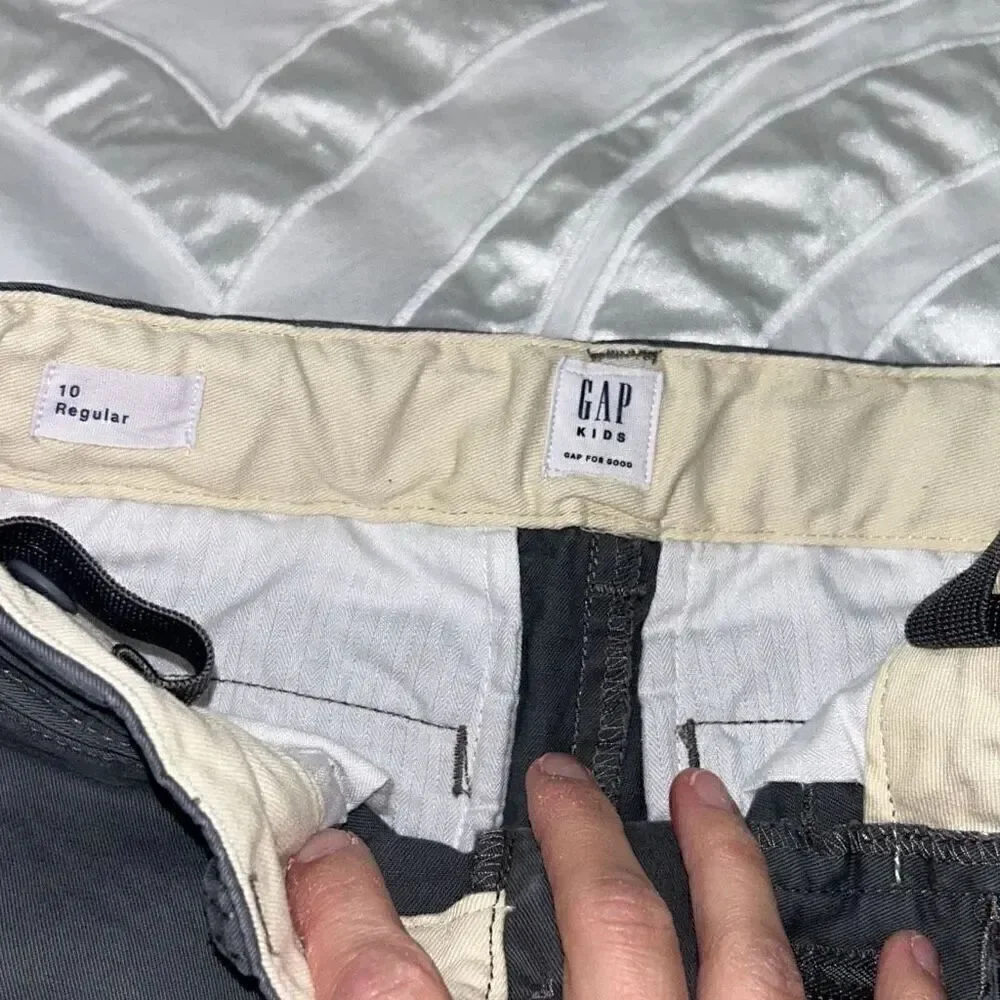 Gap grey chino pants boys sz 10